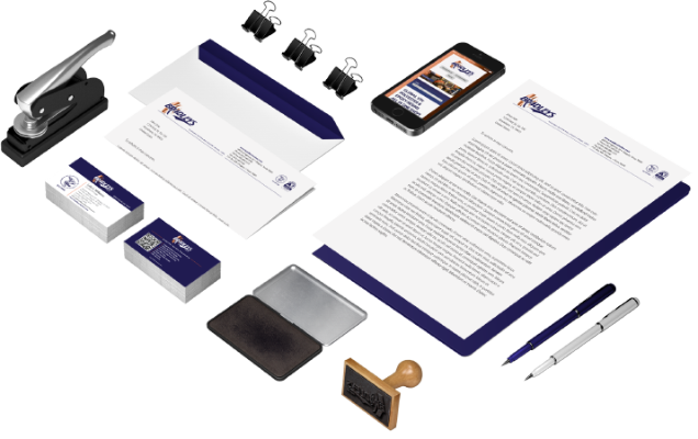 Corporate Branding Materials Corporate Branding, Letterhead, Envelopes, Business Cards, Stamps
